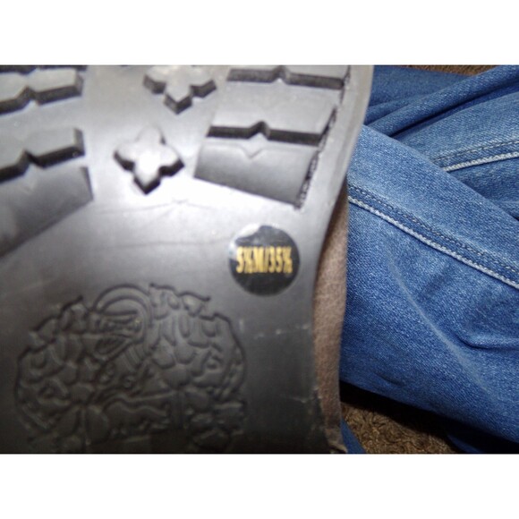 VINCE CAMUTO Brown Leather Tall Moto Riding Boots Size. 5.5 - Picture 9 of 9